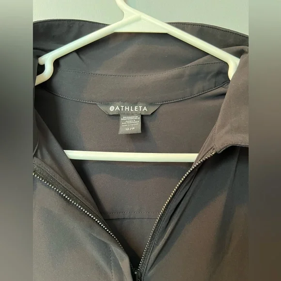 Athleta Brooklyn Wide Leg Jumpsuit - Black - Size 12P - Picture 5 of 7